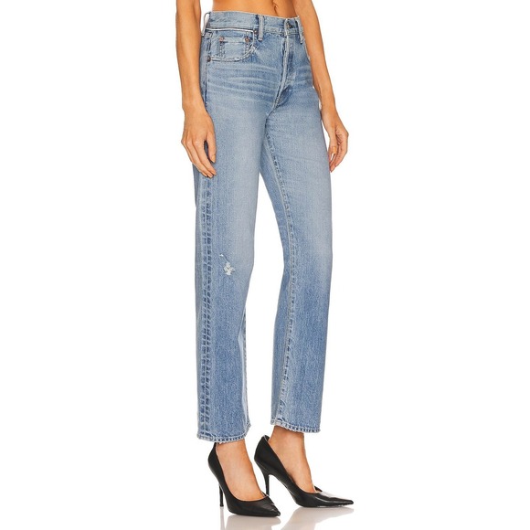 Moussy Vintage Gibraltar Straight Blue Jeans Size 29 - Picture 2 of 12